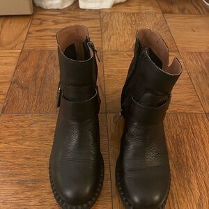 Gentle Souls Black Ankle Boots